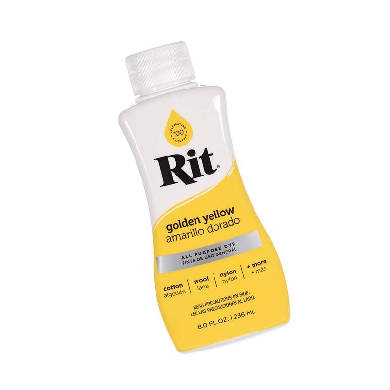 Craft County Rit Dye Liquid - Wide Selection of Colors - 8 Oz. (Golden Yellow) - Image 2
